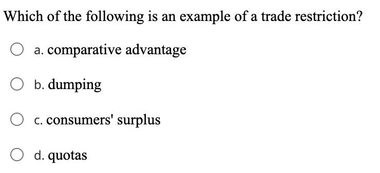 solved-which-of-the-following-is-an-example-of-a-trade-chegg