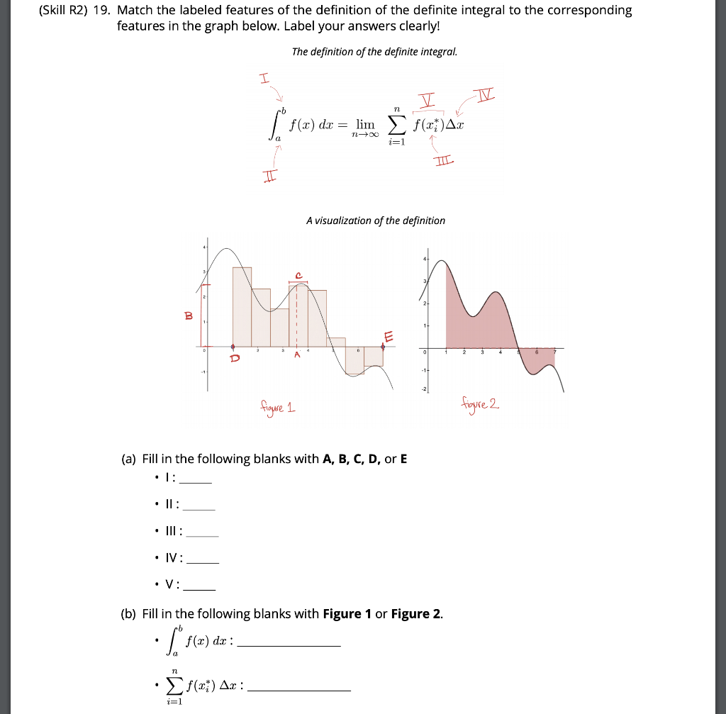 Solved (Skill R2) 19. Match the labeled features of the | Chegg.com