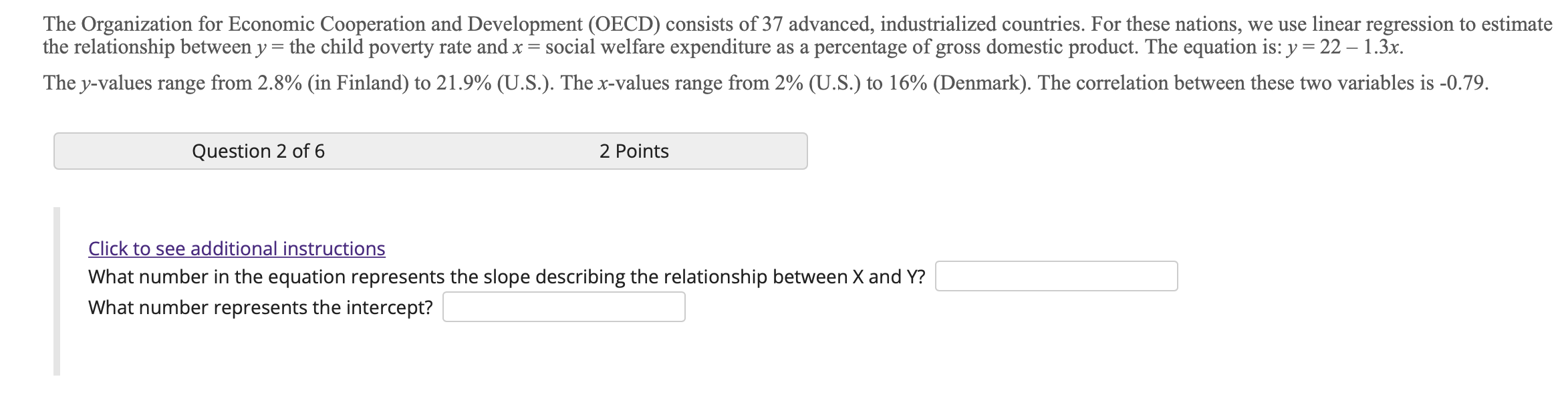 Solved The Organization for Economic Cooperation and | Chegg.com