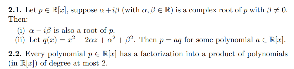 Solved Assume known: (a) every polynomial in C[z] has a root | Chegg.com
