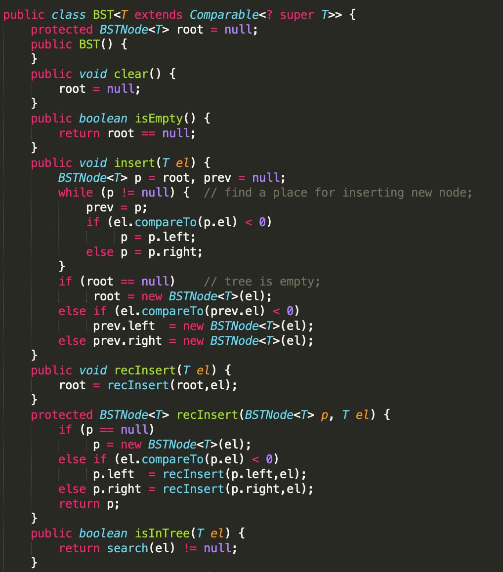 Solved Given a binary (search) tree, design and implement | Chegg.com