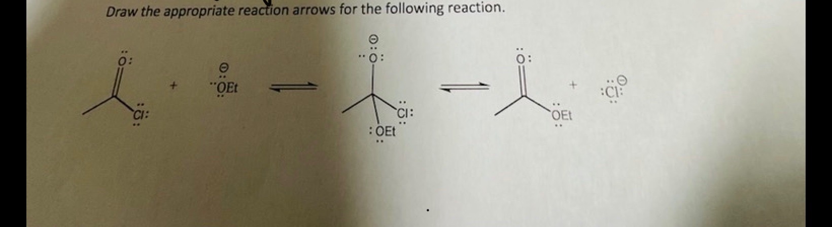 Solved Draw The Appropriate Reaction Arrows For The 