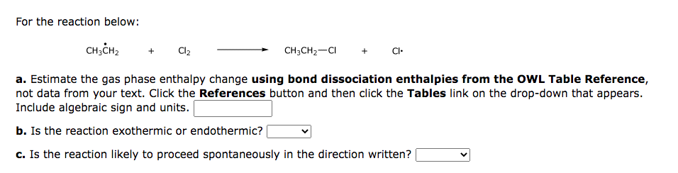 Solved Bond Dissociation Energies Bond Dissociation | Chegg.com