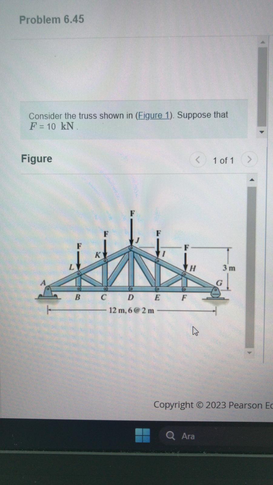 Solved Consider the truss shown in (Figure 1). Suppose that | Chegg.com