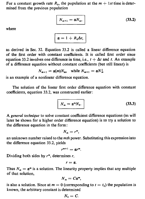 Solved 33.1. Suppose that the growth of a population is | Chegg.com