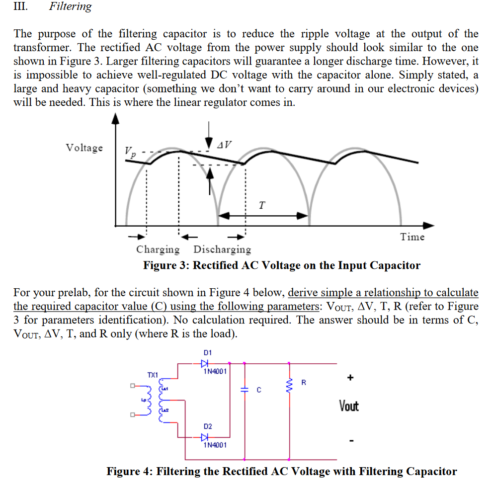 Solved II. Rectification There are two common topologies for | Chegg.com