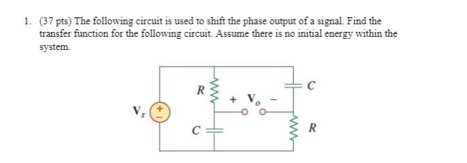 Solved 1. (37 pts) The following circuit is used to shift | Chegg.com