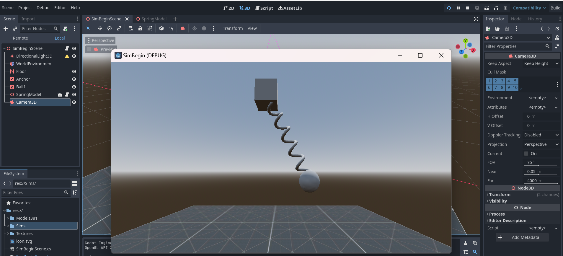 Solved This a C# code is for my springy pendulum:using | Chegg.com