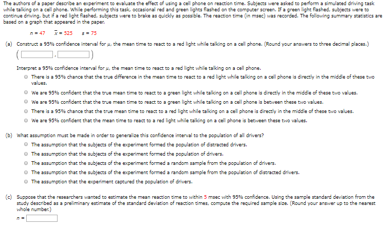 Solved The authors of a paper describe an experiment to | Chegg.com