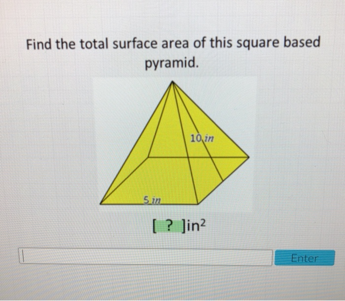 How To Find The Area Of A Square Based Pyramid - Find Howtos