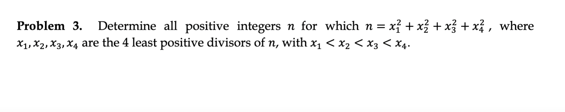 Solved Problem 3. Determine All Positive Integers N For | Chegg.com