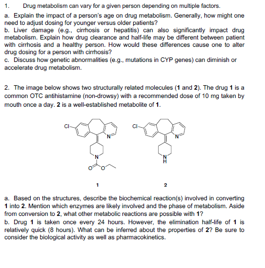 research paper on drug metabolism