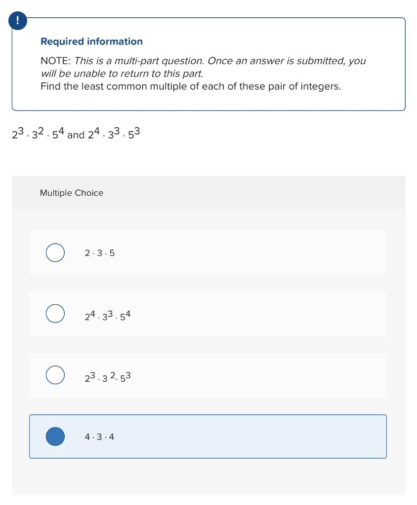 Solved ! Required Information NOTE: This Is A Multi-part | Chegg.com