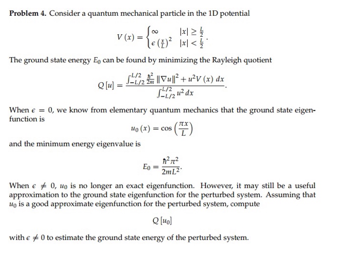 Solved Consider a quantum mechanical particle in the ID | Chegg.com