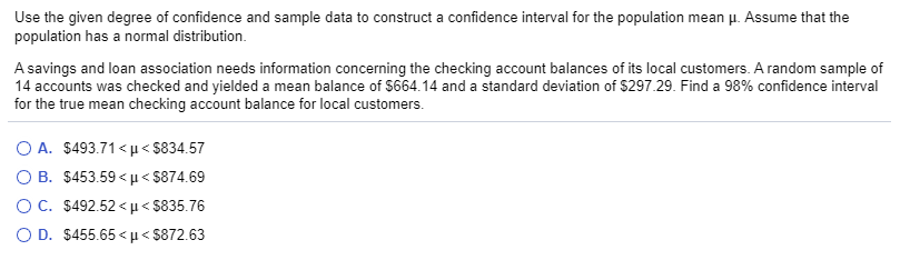 Solved Use the given degree of confidence and sample data to | Chegg.com