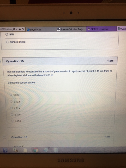 Solved Use differentials to estimate the amount of paint