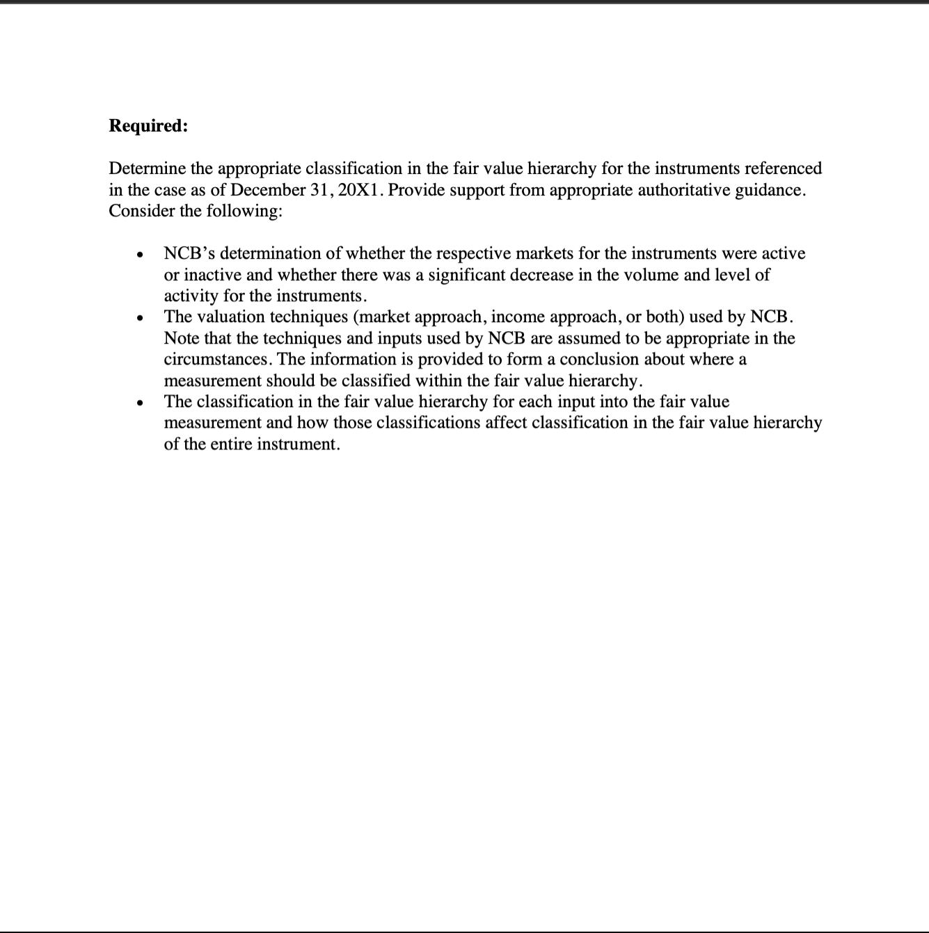 Case Facts Nice Color Bank (NCB), a publicly traded