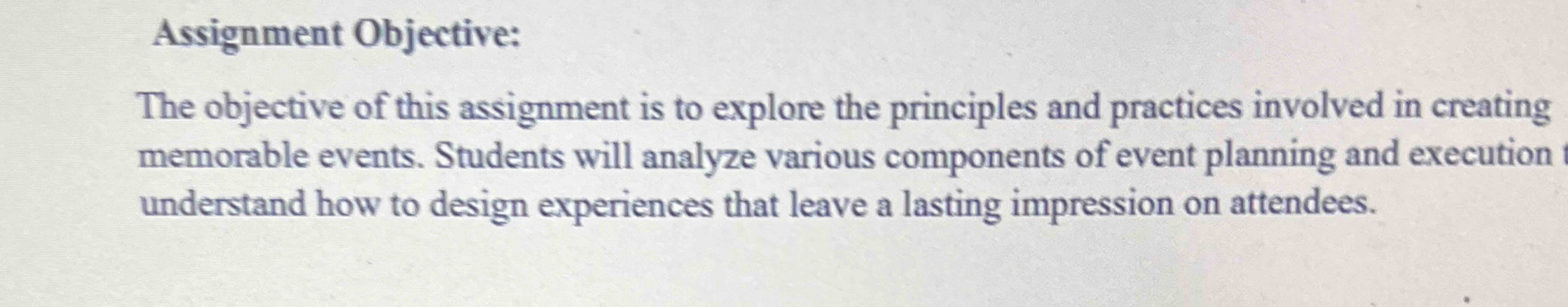 what is the objective of assignment problem