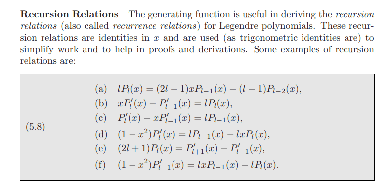 Solved 3) Prove the recursion relation (1 – x2) , P1(x) = | Chegg.com