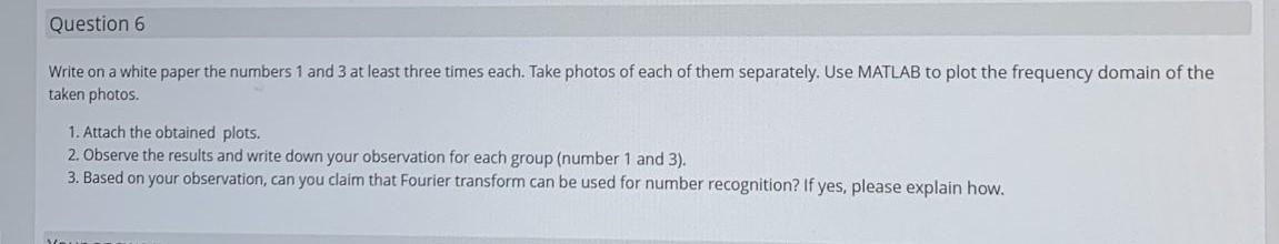 Solved Write on a white paper the numbers 1 and 3 at least | Chegg.com