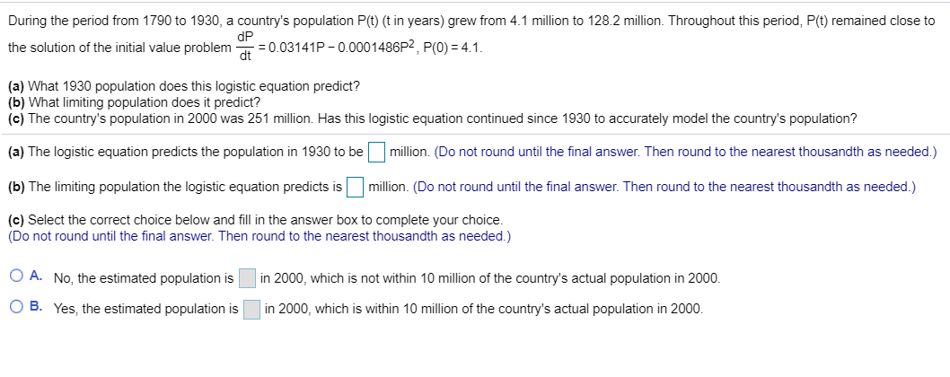 Solved During The Period From 1790 To 1930, A Country's | Chegg.com