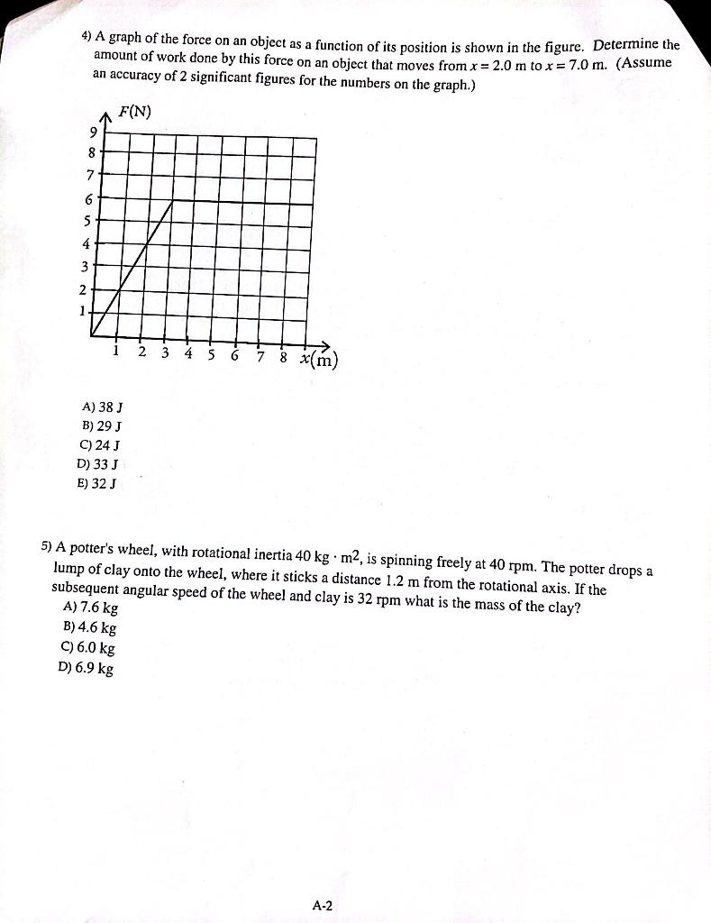 Solved Physics Problems: If you answer all questions | Chegg.com