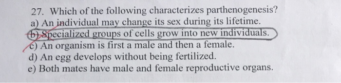 Solved 27. Which of the following characterizes | Chegg.com
