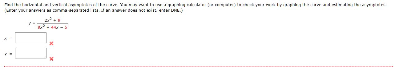 Solved Find The Horizontal And Vertical Asymptotes Of The Chegg