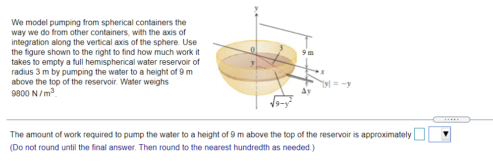 Solved 0 9 m We model pumping from spherical containers the | Chegg.com