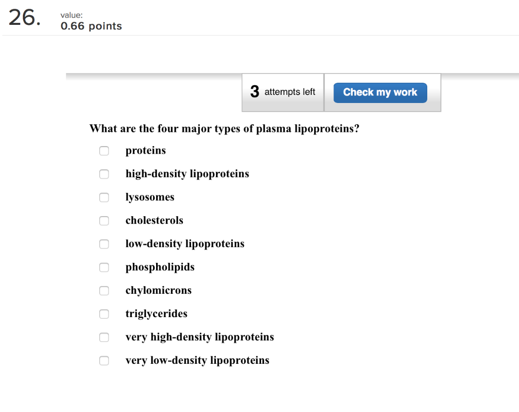 Solved 26. value: 0.66 points col.6 points 3 attempts left | Chegg.com