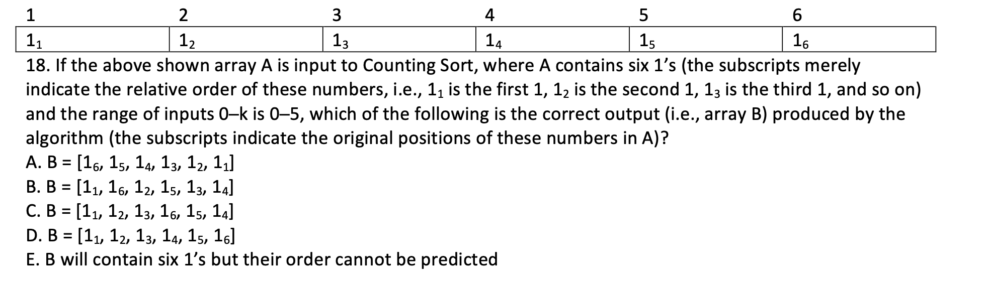 Solved 11 12 1 2 3 4 5 6 13 14 15 16 18. If the above shown | Chegg.com