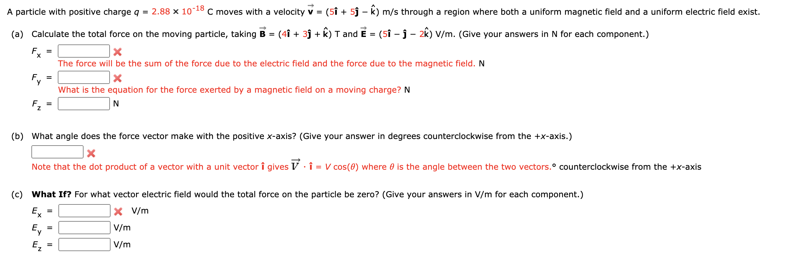 Solved A Particle With Positive Charge Q 2 X 10 18 C Chegg Com