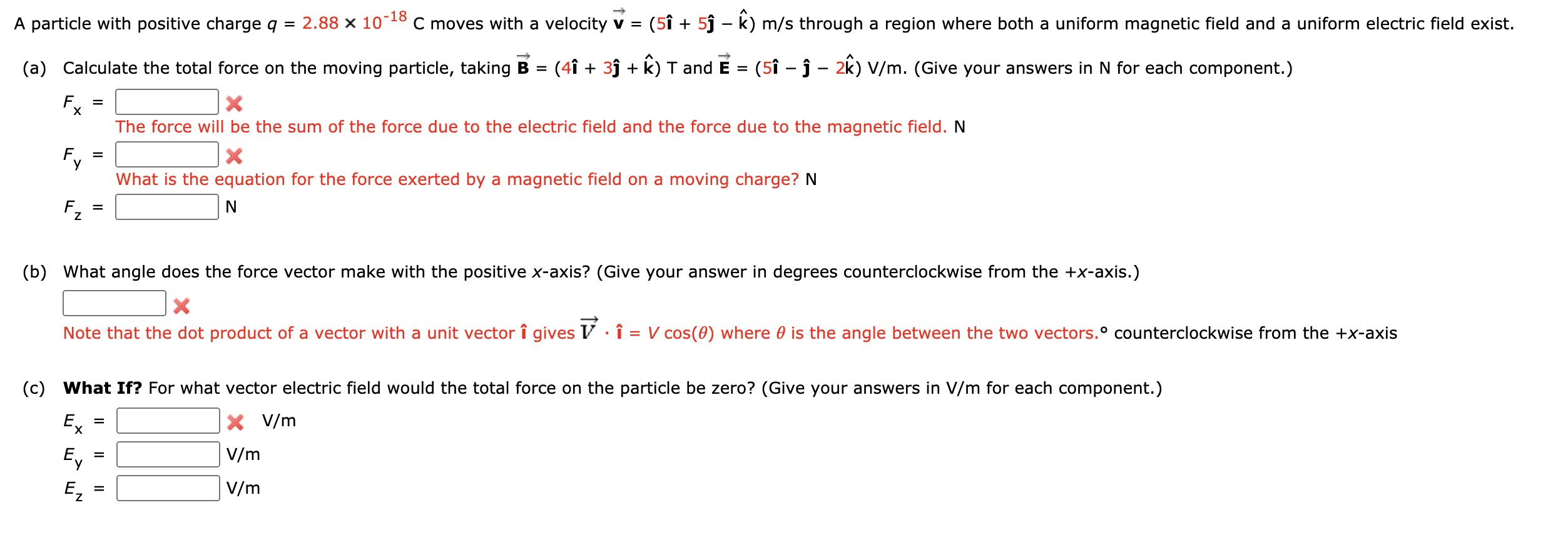 A Particle With Positive Charge Q 2 X 10 18 C Chegg Com