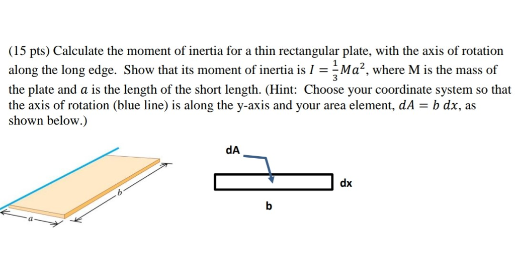 calculate moment of inertia rectangular beam