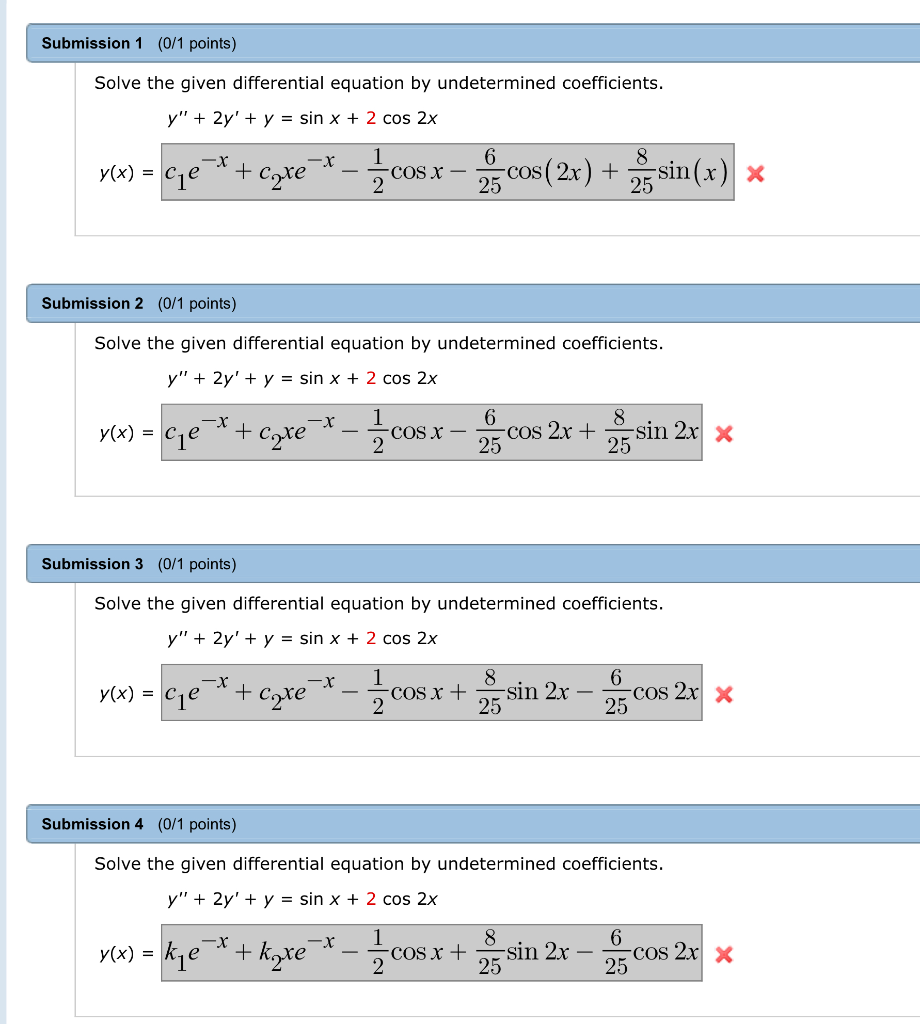 Solved What am I doing wrong ????what am I doing | Chegg.com