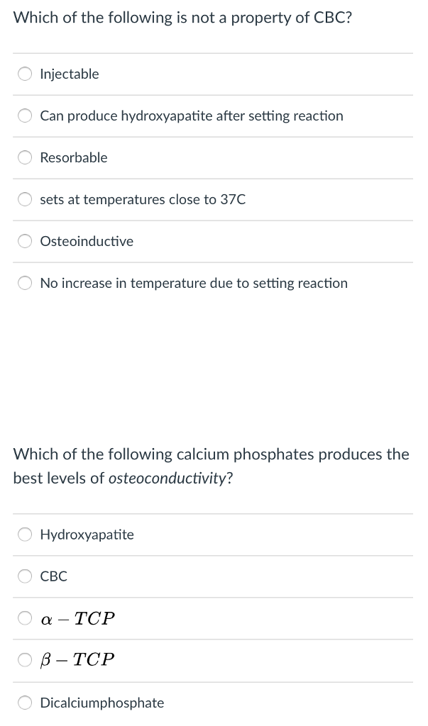 Solved Which of the following materials can show hysteresis