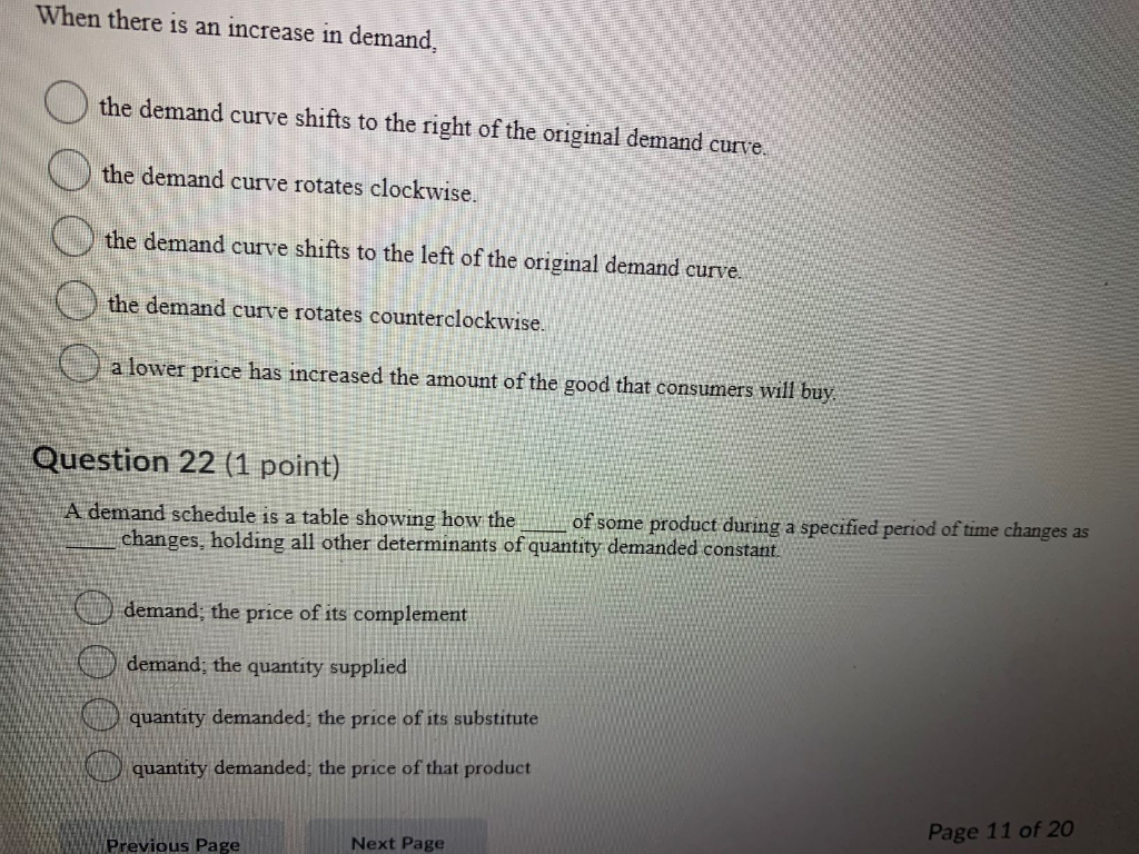 Solved Question 15 (1 point) An increase in the price of | Chegg.com