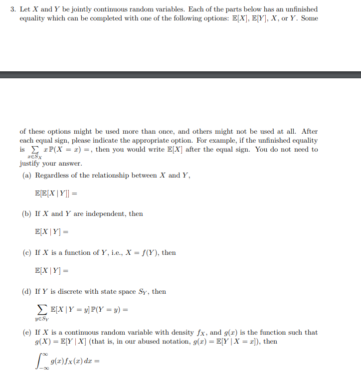 Solved 3 Let X And Y Be Jointly Continuous Random Variab Chegg Com