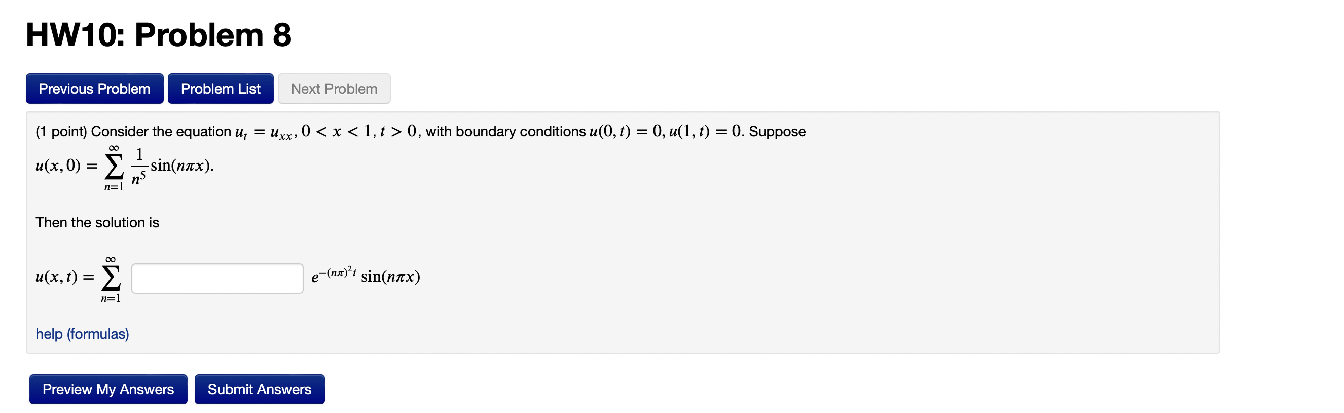 Solved HW10: Problem 8 Previous Problem Problem List Next | Chegg.com