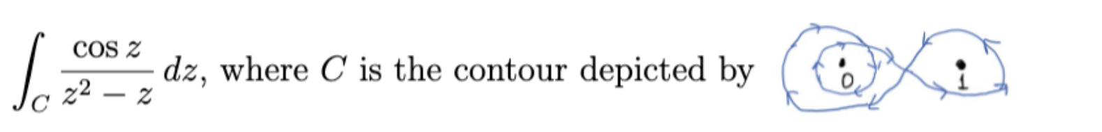 Solved COS Z Some dz, where C is the contour depicted by 22 | Chegg.com