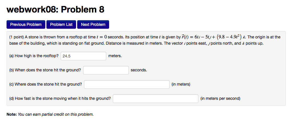 Solved webwork08: Problem 8 Previous Problem Problem List | Chegg.com
