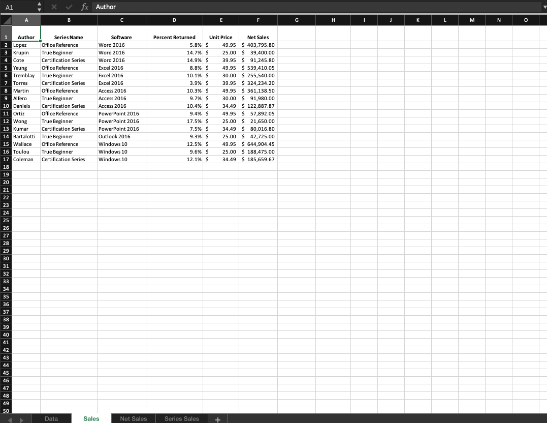 1 Start Excel Download And Open The File Chegg Com