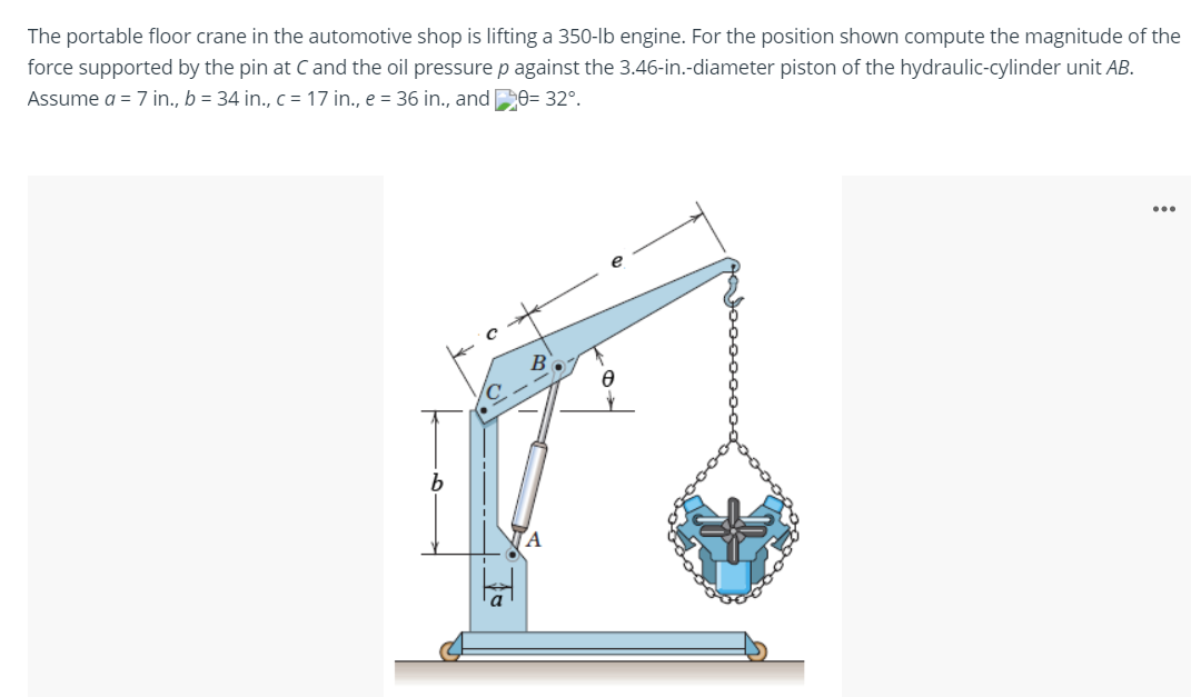 Solved Cable AB Passes Over The Small Ideal Pulley C Without | Chegg.com