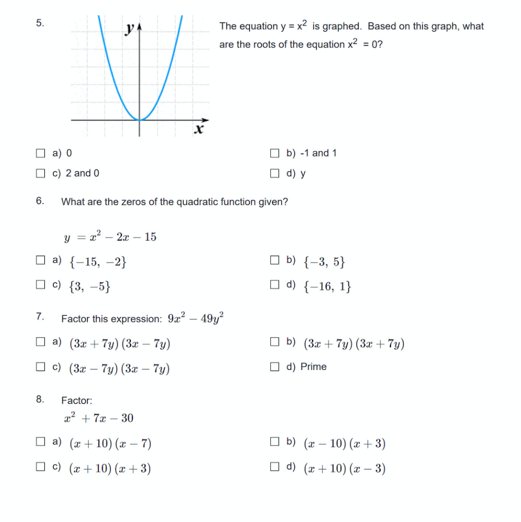 Solved The Equation Y X2 Is Graphed Based On This Graph Chegg Com