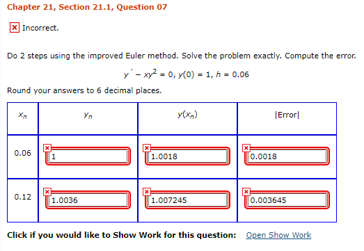 Solved Chapter 21, Section 21.1, Question 07 X Incorrect. Do | Chegg.com