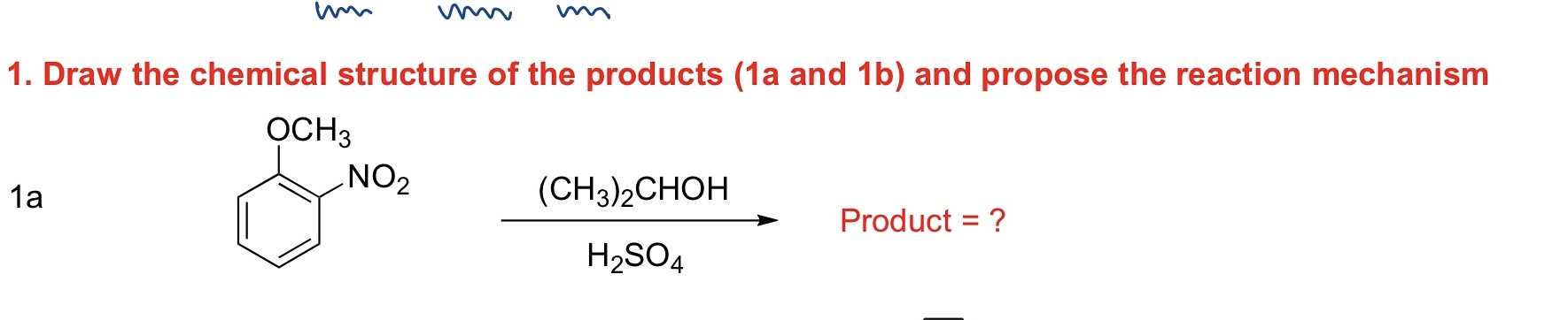 Solved 1. Draw the chemical structure of the products (1a | Chegg.com