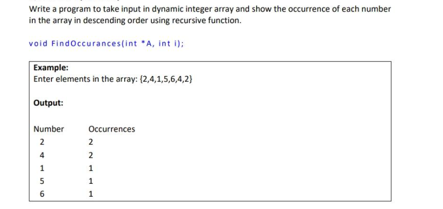 Solved Write a program to take input in dynamic integer | Chegg.com