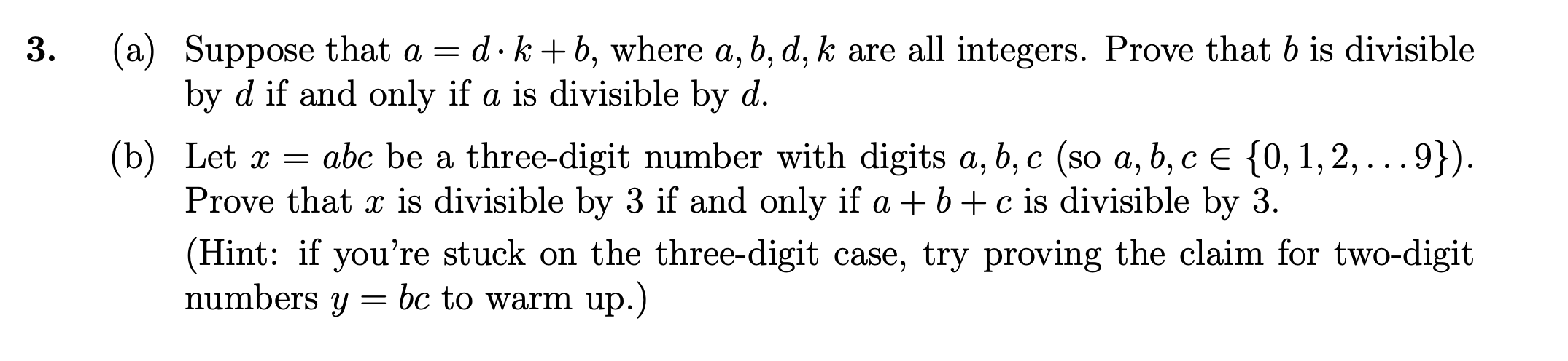 Solved Suppose That A = D · K + B, Where A, B, D, K Are All | Chegg.com