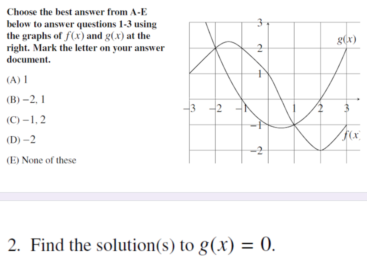 3 Choose The Best Answer From A E Below To Answer Chegg Com