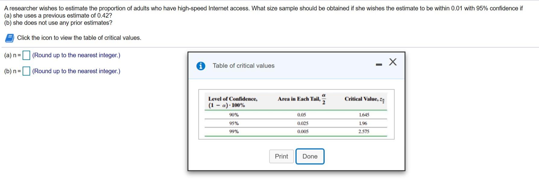 Solved A researcher wishes to estimate the proportion of | Chegg.com
